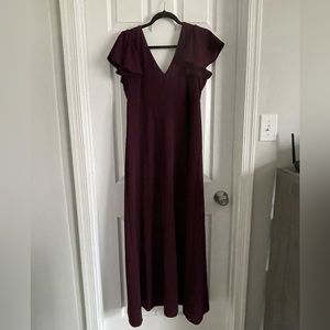 Bridesmaid Burgudny Dress